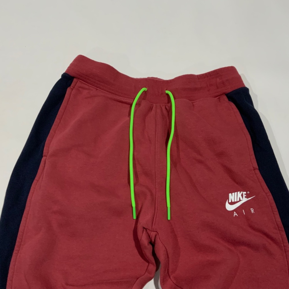 Nike Air Sz M Red Blue Fleece Joggers - Picture 8 of 8